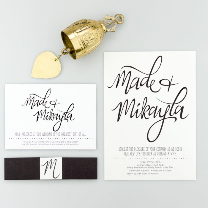 MIKAYLA + MADE WEDDING INVITATIONS