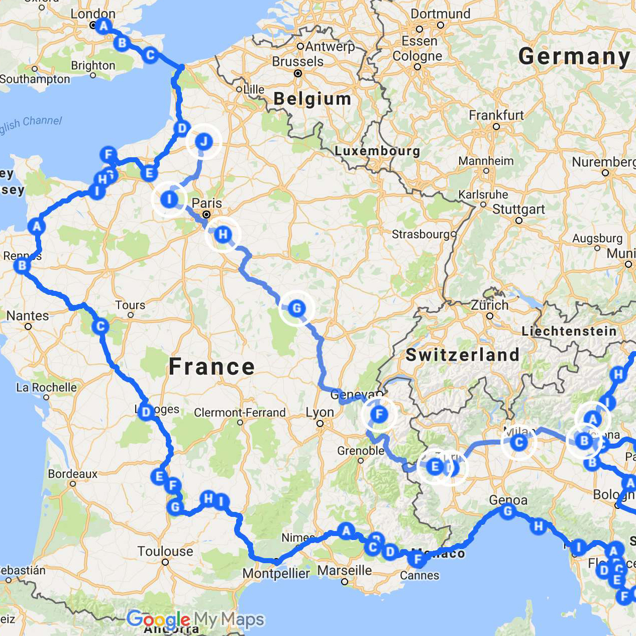 France/Italy roadtrip – back to the UK